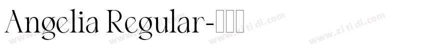 Angelia Regular字体转换
